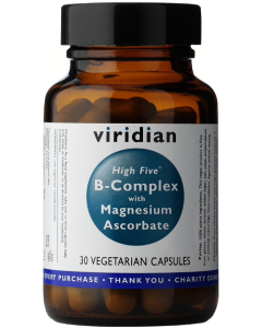 Viridian High Five B-Complex with Magnesium Ascorbate Veg Caps 30caps 