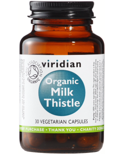Viridian Organic Milk Thistle 400mg Veg Caps 30caps 