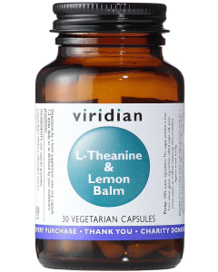 Viridian L-Theanine And Lemon Balm Veg Caps 30caps 