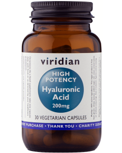 Viridian High Potency Hyaluronic Acid 200mg Veg Caps 30caps 