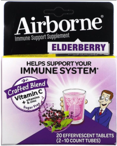 Airborne ElderBerry + Zinc & Vitamin C 20 tabs