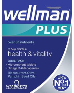 Vitabiotics Wellman Plus 3.6.9 56 Tablets