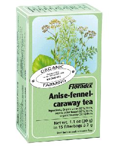 Floradix Anise Fennel & Caraway Organic Herbal Tea 15 filterbags 