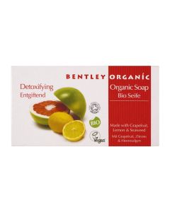 Bentley Organic Detoxifying Soap Bar with Grapefruit, Lemon and Seaweed 150g