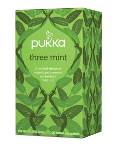 Pukka Three Mint 20 herbal teabags 