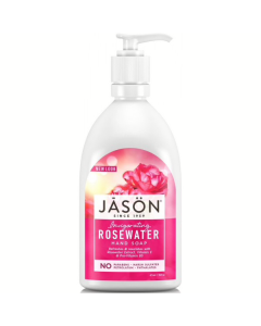 Jason Rosewater Satin Soap with pump for Hands and Face 473ml