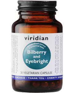 Viridian Bilberry with Eyebright Veg Caps 30caps 
