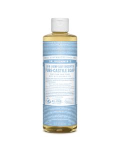 Dr.Bronner's Castille Unscented Baby Mild Organic Liquid Soap 473ml
