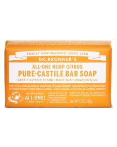 Dr.Bronner's Castille Citrus Orange Organic Soap Bar 140g