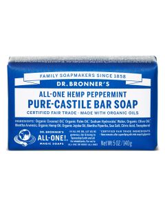 Dr.Bronner's Castille Peppermint Organic Soap Bar 140g