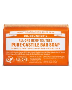 Dr.Bronner's Castille Tea Tree Organic Soap Bar 140g