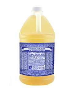 Dr.Bronner's Castille Peppermint Organic Liquid Soap 3.78 litres