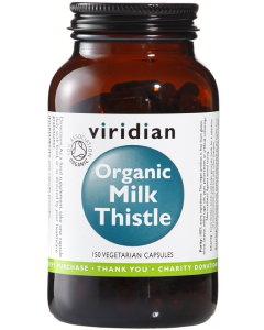 Viridian Organic Milk Thistle 400mg Veg Caps 150caps 