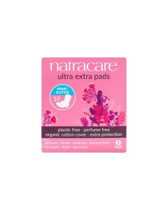 Natracare Ultra Extra Super Period Pads With Wings 10's