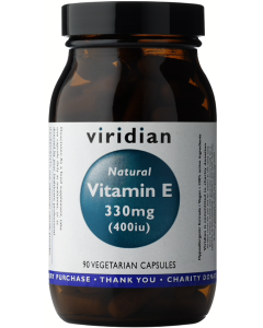 Viridian Natural Vitamin E 400iu Veg Caps 90caps 