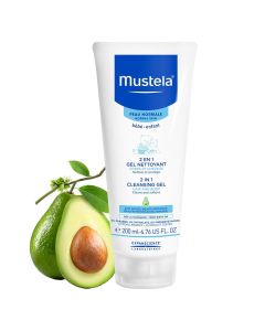 Mustela 2 in 1 Cleansing Gel Hair and Body Wash 200ml