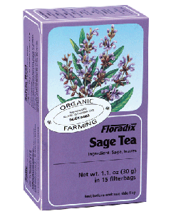 Floradix Sage Organic Herbal Tea 15 filterbags 