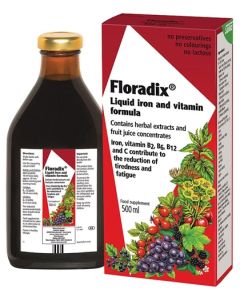 Floradix Iron,Vitamin and Herbal Formula 500ml