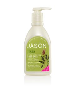Jason Herbal Extracts Satin Shower Body Wash With Pump 900ml