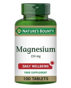 Nature's Bounty Magnesium 250 mg 100 Coated Tablets