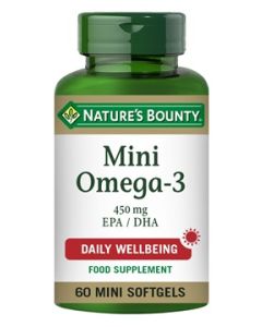 Nature's Bounty Mini Omega-3 450 mg EPA/DHA 60 Softgels