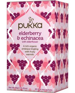 Pukka Elderberry & Echinacea with Elderflower Herbal Tea x 20 bags