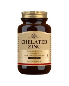 Solgar Chelated Zinc Tablets - Pack of 100