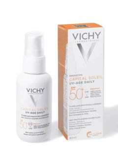 Vichy Capital Soleil UV Age Daily SPF 50+ Invisible Sun Cream with Niacinamide 40ml